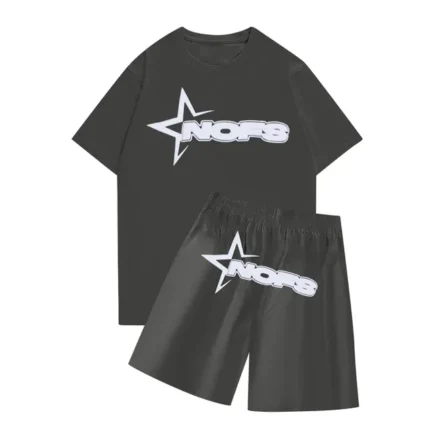 Nofs Summer T Shirt With Short - Charcoal Grey