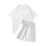 None of Us T shirt With Short Summer Set - White